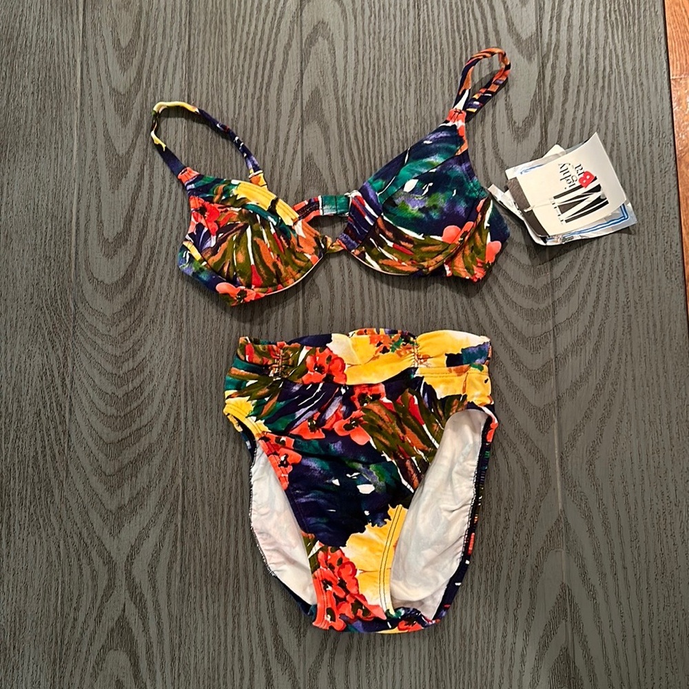 Vintage Baja Blue Bikini Swimsuit - New